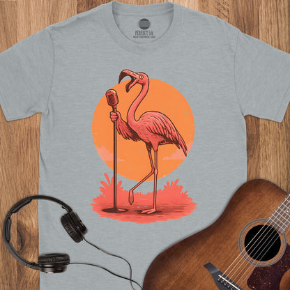 Sunset Serenade Flamingo T-Shirt