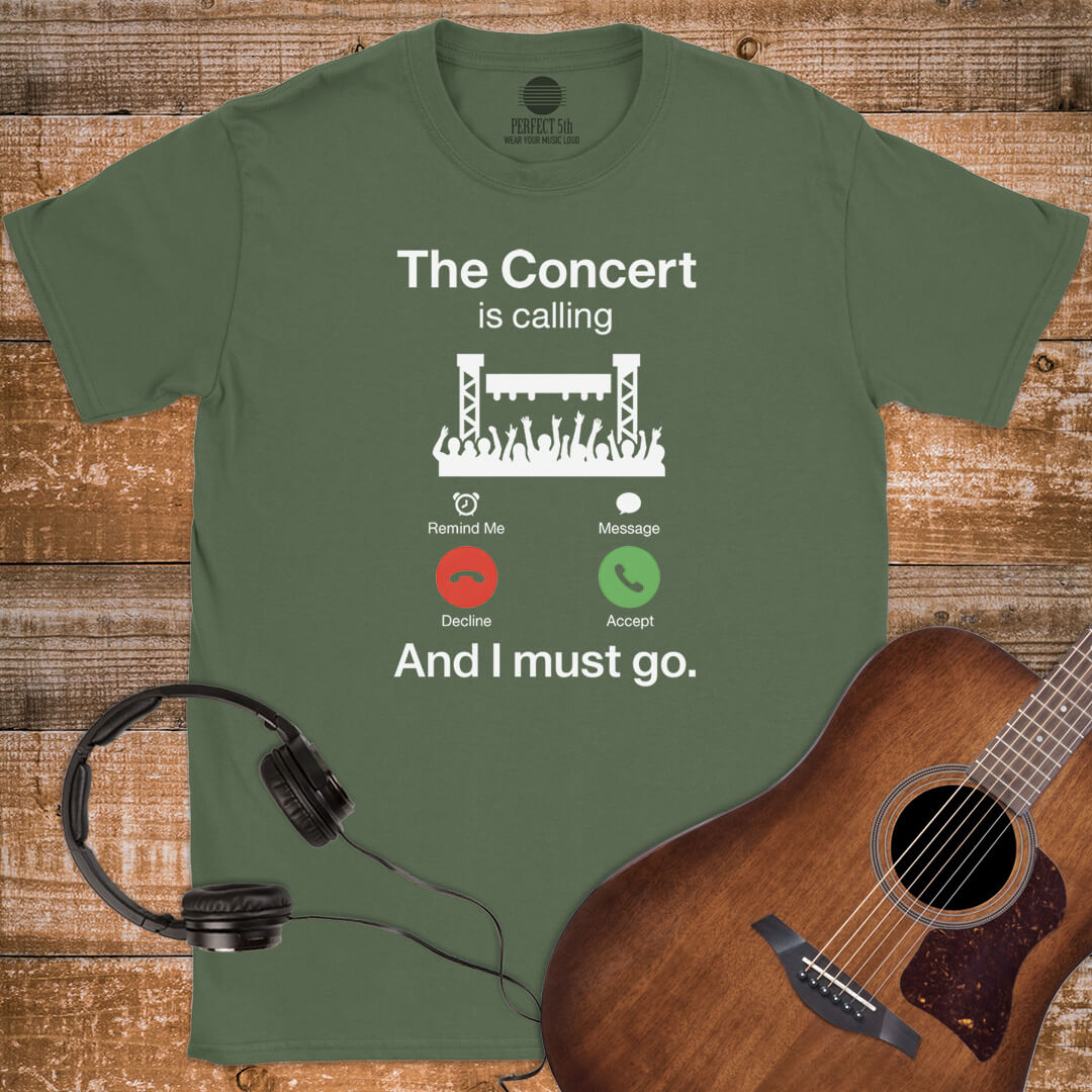 THE CONCERT IS CALLING T-SHIRT