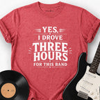 THREE HOURS T-SHIRT