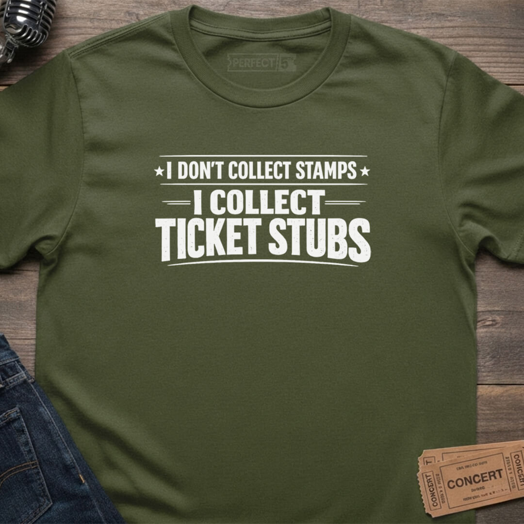 TICKET STUB COLLECTOR T-SHIRT