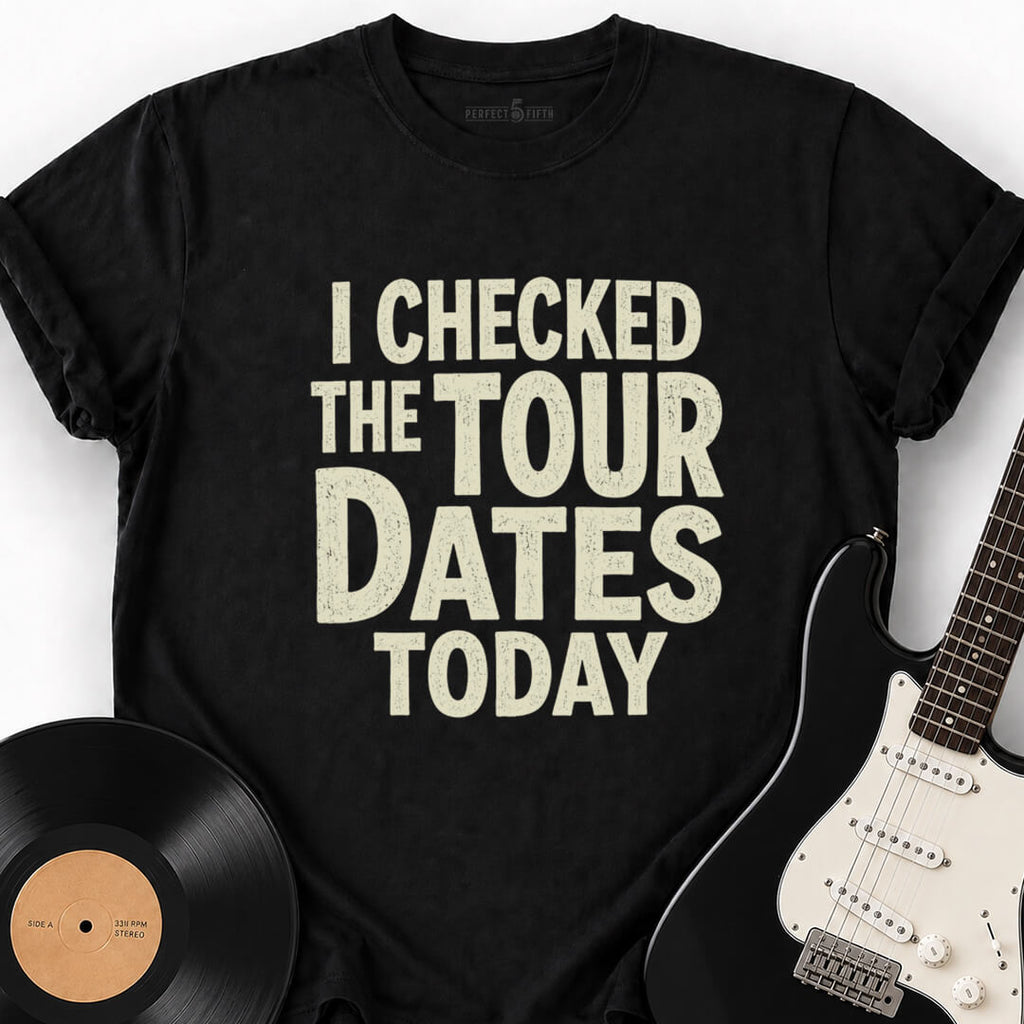 TOUR DATES CHECKED T-SHIRT