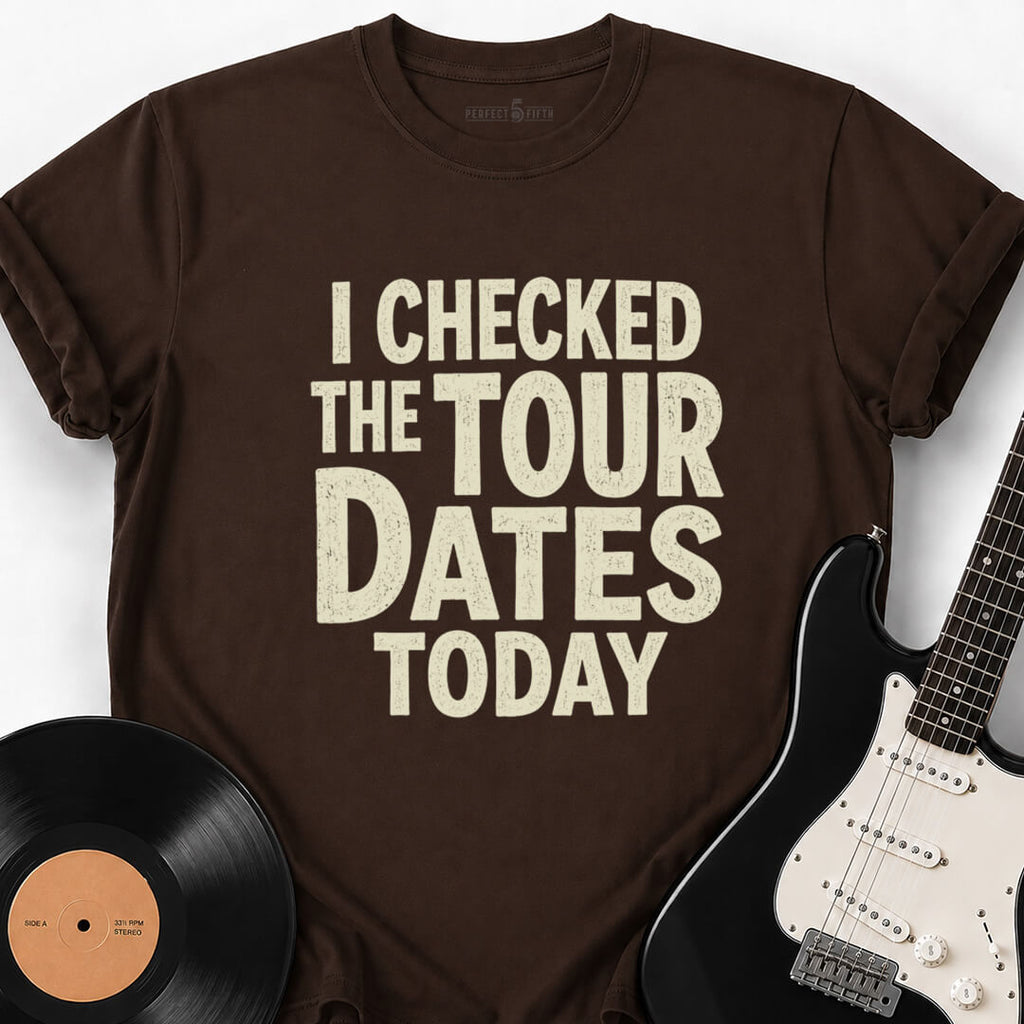 TOUR DATES CHECKED T-SHIRT