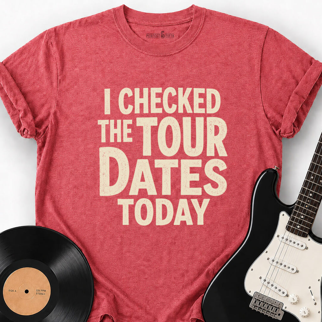 TOUR DATES CHECKED T-SHIRT