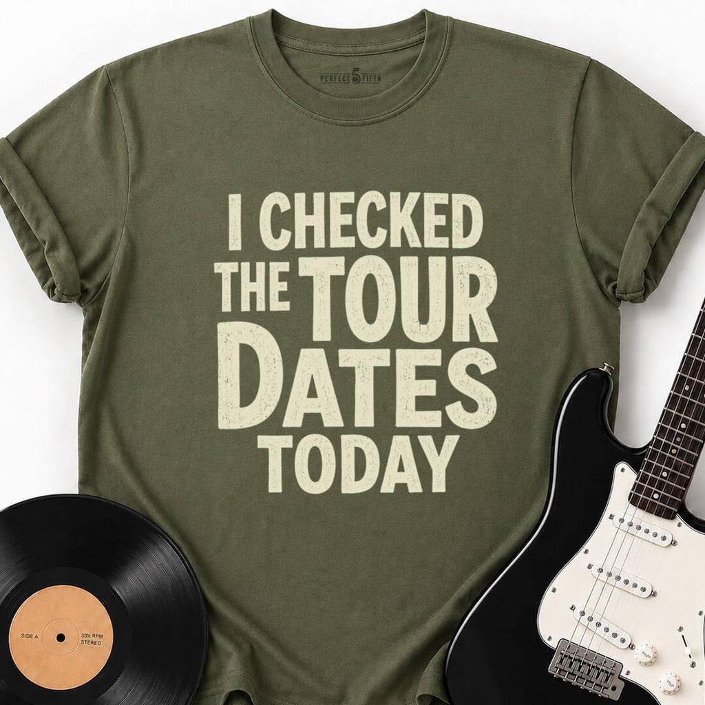 TOUR DATES CHECKED T-SHIRT