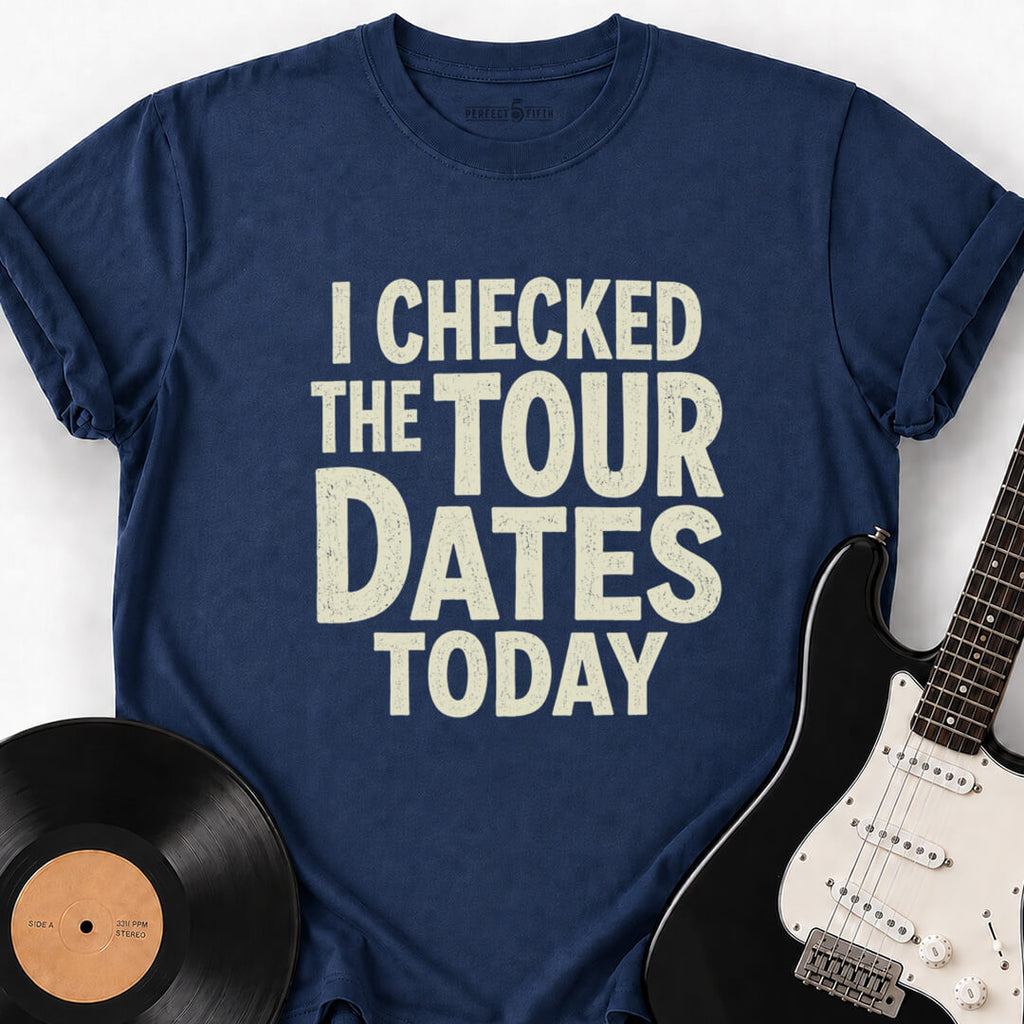 TOUR DATES CHECKED T-SHIRT